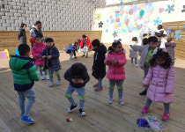 남구 우암동 어린이집 아동들, 상상코끼리 놀이터가 생겨서 너무 좋아요