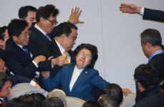 [포토] 이은재, 온 몸으로 문희상 저지