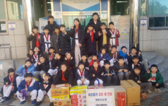 금빛나래태권도, 부산진구 가야1동에 이웃돕기 성품 기탁