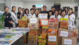 주례2동 신주례태권도스쿨, 라면 2,000봉지 기탁