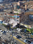 [영상] 거제2구역 재개발 강제철거, 격렬 대치