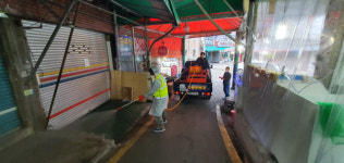 해운대구 반송1동 청년회, 코로나19 확산방지 방역 실시