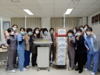부산간호사회, 선별진료소 방문 격려 메시지·마스크 등 전달