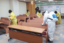 해운대구 좌2동, 코로나19 소규모 집단감염 우려지역 민관군 합동 방역활동