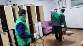 중구 영주1동주민센터·새마을자율방역단, 코로나 19 감염 예방 방역활동 실시