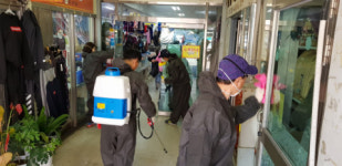 해운대구 재송1동 주민자치위원회, 주민주도 마을 방역 활동 실시