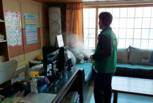 거제4동, 새마을단체 코로나19 확산 방지 소독