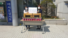 장림1동 자원봉사캠프, 이웃주민을 위한 사랑의 화분 50개 기증
