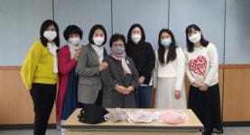사상구 방문지도사, 다문화 가정에 면마스크 및 성금 전달