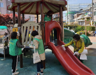 연산6동, 새마을부녀회 주관 지역 방역 실시