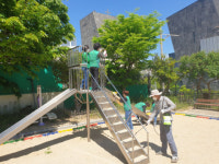 서구 서대신3동 새마을부녀회, 등교 대비한 초등학교 방역 실시