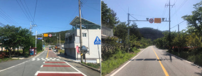 통영 도산면 오류테크~가오치마을 50km 제한 구간단속