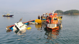 거제 거류도 인근 해상서 굴 양식장 관리선 침몰…승선원 모두 구조