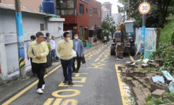 중구, 집중호우 재해 피해지역 현장 방문
