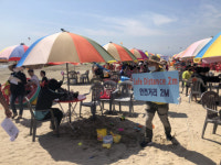 [포토뉴스] 사하구 피서지 감염 방지 캠페인