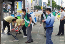 덕천1동 ‘덕내골 그린봉사대’, 방역 및 거리두기 캠페인 추진