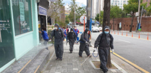 자유총연맹 부산진구 가야2동분회, 코로나19 방역 시행