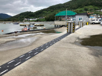 국내 첫 남해군 평산항 전동식 파도막이,  효과 입증