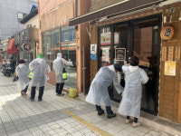 부민동, 동아대부민캠퍼스 인근 상가 코로나19 확산 방지 방역 강화