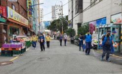 부산진구 양정1동 유관단체, 추석맞이 코로나19 방역실시