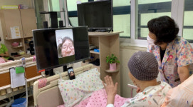 [포토뉴스] 좋은애인요양병원 영상 통화 서비스