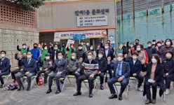 해운대구 반여1동 수영강변축제위원회, ‘소화기 전달식 및 화재예방’ 교육
