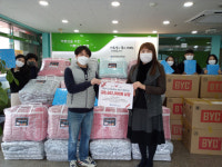[포토뉴스] 동구자성대노인복지관, 취약노인세대에 겨울나기 용품 지원