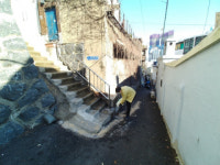 부산 중구 대청동 주민센터, 한파속 도로 결빙제거 총력