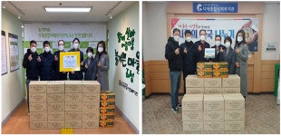 다대2동 소재 봉사단체 ‘더좋은 사람들’ 성품 전달