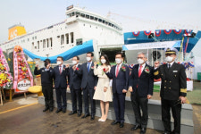 사천 삼천포항~제주간 운항 카페리 ‘오션 비스타 제주’호 명명식