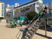 서구 서대신3동 자율방재단, 관내 교육시설 방역 소독 실시