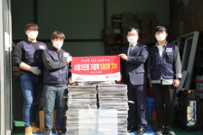 [포토뉴스] 클린스쿨, 대한적십자사 부산지사에 아크릴 가림막 기부