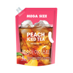 웰그린, 1리터 복숭아 아이스티 GS25 출시