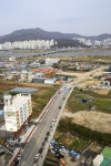 강서고등학교 주변도로 완공 눈 앞