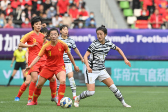 韓여자축구, 올림픽 본선진출 실패…중국과 1·2차전 합계 3-4 석패