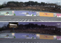 장유2동 삭막했던 옹벽, 화사한 벽화로 도시미관 탈바꿈