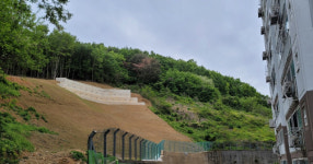 거제시, 삼오르네상스 아파트 붕괴사면 복구공사 준공