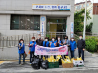 동구 수정2동 자원봉사캠프, 가정의 달 맞이 쪽방주민 위로물품 전달