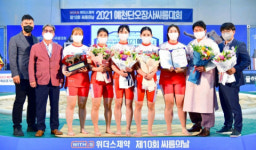 ‘강호’ 거제시청씨름단, 2021 예천단오장사씨름대회 여자부 단체전 우승