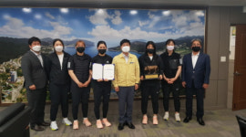 거제시, 직장운동경기부 거제시청씨름단 격려