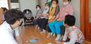 김해시복지재단 경로당활성화 사업 운영을 위한 사전방역 실시