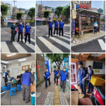 한국자유총연맹남구지회감만2동분회 코로나19 방역 실시