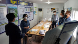 정혜란 제2부시장, 최윤덕 도서관 건립공사 현장 점검 나서