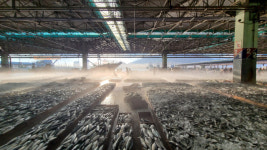 [포토뉴스] 폭염에 휩싸인 부산공동어시장