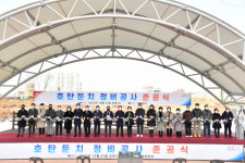 진주 호탄동 남강 둔치에도 야외무대, 산책로  준공