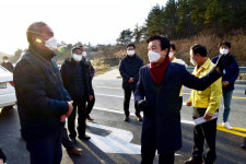 진주시, 정촌면 죽봉마을 주변 도로개선사업 준공