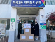 [포토뉴스] 금양초등학교, 부곡3동에 사랑의 마스크 기탁