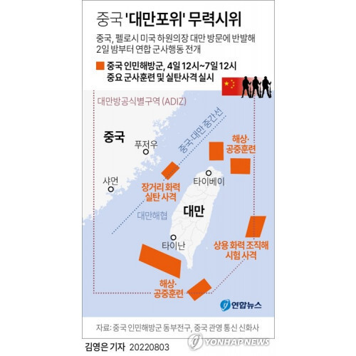 중국, 대만 포위 군사훈련 시작...라이칭더 발언에 경계 강조