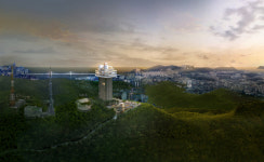 황령산 120m 봉수전망대, 일단 제동