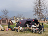 [포토뉴스]수변공원인 양산 황산공원에 캠핑 꽃이 피었습니다.